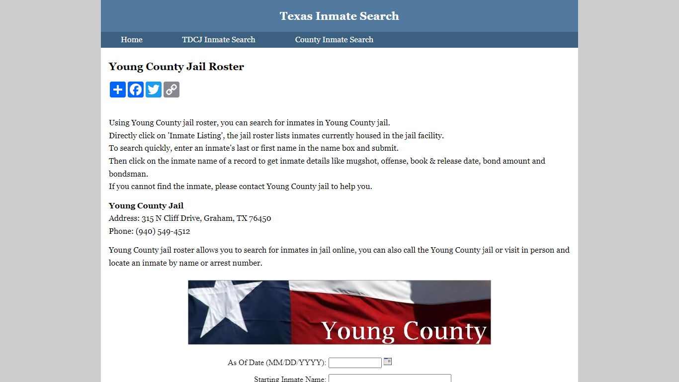 Young County Jail Roster